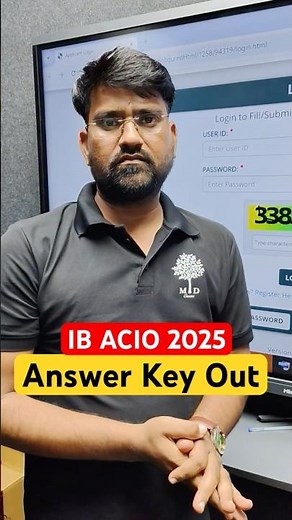 IB ACIO Answer Key 2025 | IB ACIO 2025 Answer Key Out #ibacioanswerkey #ibacioanswerkeyout