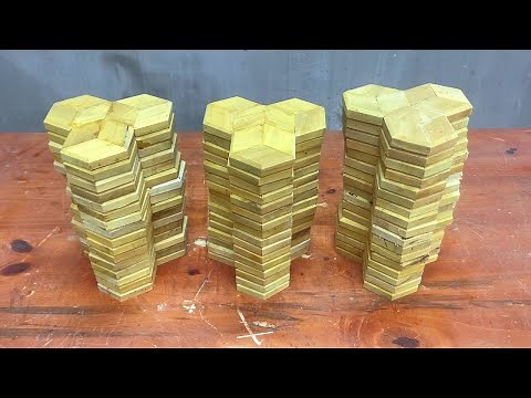 Great Artistic Woodworking Projects // How To Create An Extremely Unique 3D Table From Rotten Wood