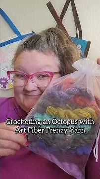 Crocheting a Rainbow Octopus with Art Fiber Frenzy Yarn
