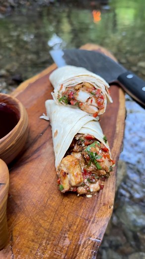 Chicken Kebab in the Woods 😍🔥 #chicken #kebab #cooking #outdoorcooking #asmrcookijg | The Nikos Knife