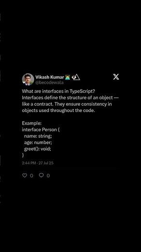 📑 TypeScript Interfaces Explained | Example Code
