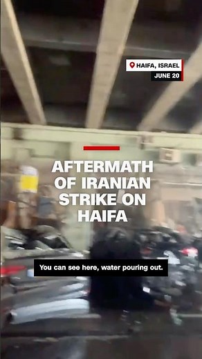 Aftermath of Iranian strike on Haifa