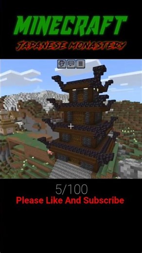 Minecraft day 5 Japanese monastery#minecraft #viral #shorts