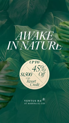 This is your final chance to enjoy up to 45% off at Ventus Ha’ at Marina El Cid Spa & Beach Resort in the Riviera Maya. Escape to a nature-embraced paradise where refined luxury meets effortless comfort. Enjoy up to $1,500 USD in Resort Credit to elevate every moment of your stay. Book by February 28, 2026. | El Cid Resorts