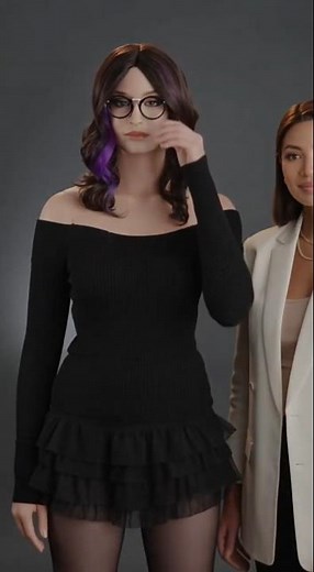 The bodysuit #mtf #transformation crossdress #makeup tgirl #boytogirl femboy #makeover #genderbender