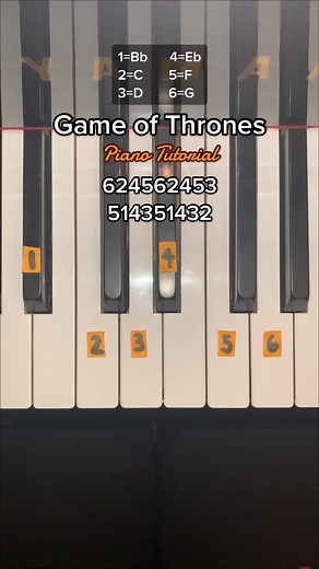 Like for more tutorials! #pianotutorial #easypiano #fyp #gameofthrones #piano #tutorial