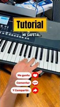 Modo tutorial - Mi Cafetal - El Coyote Music #musicaparabailar#entretenimiento#piano#teclados #music