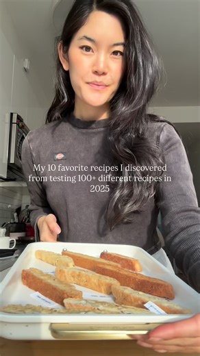 Erika | NYC content creator on Instagram: "Thank you for another year of bake offs!! Here are 10 of my favorite recipes that I discovered through all 11 bake offs this year (I’m still on my sourdough journey, so left that one off). A big hug to all my tasters who tirelessly tasted and rated these dozens of recipes in search of the best! In case you didn’t know, being a bake off taster is open to anyone—I send out monthly invites via Substack. Paid subscribers get dibs on spots, then it’s first c