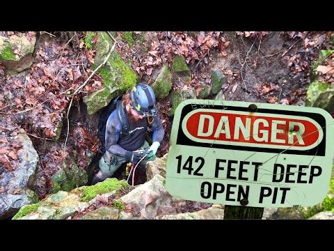 Tiny hole leads to GIANT underground chasm! 😲 #caveexploration #caveexploring #caving
