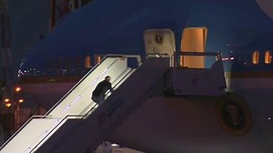 Joe Biden stumbles and falls again while walking up steps of Air Force One