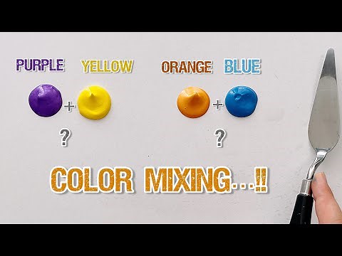 Attractive color combinations for wall painting and art| Color mixing video