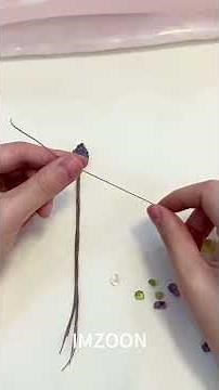 Super Easy Macrame Gemstone Pendant💎| Step by Step Tutorial