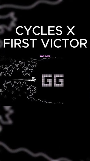 CYCLES X FIRST VICTOR!!! #geometrydash #gd