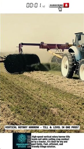 Vertical Rotary Harrow – Till & Level in One Pass!