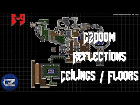 GZDoom Mapping - Reflections Ceilings / Floors - Tutorial 9 | Ultimate Doom Builder(UDB)