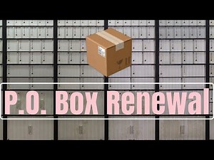 How To Renew Your Business P.O. Box