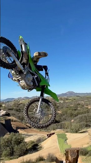 Riding a KLX230 at Jarryd McNeil’s