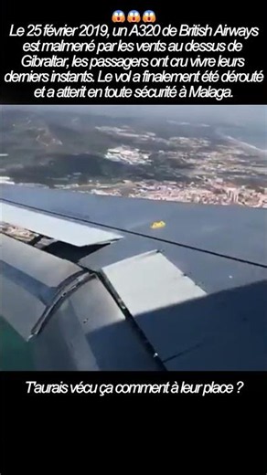 Un Airbus malmené par les vents ✈️#aviation #avgeek #aviationlovers