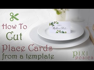 How to Make Place Cards For A Wedding, Directions to Cut Place Cards, Template, Ruler, Mat, Knife