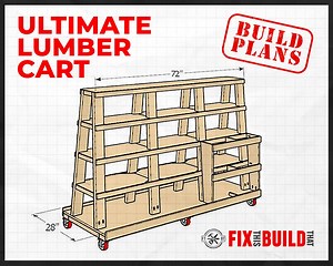 Mobile Wood Storage Cart Plans - Etsy