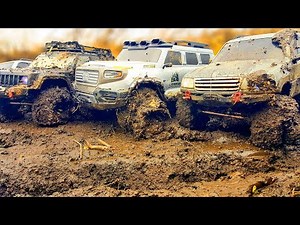 RC Cars Extreme MUD 4x4 OFF Road Adventures — Hummer H1, FJ Cruiser, Land Cruiser, Jeep, HG P401