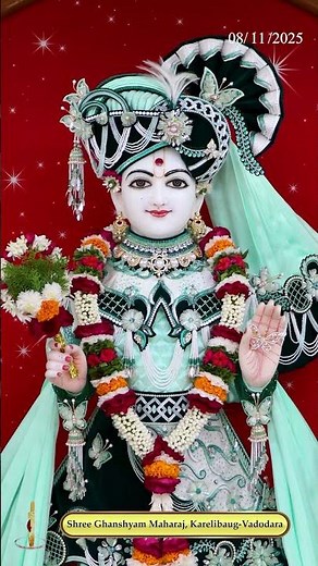 Ghanshyam Maharaj | ઘનશ્યામ મહારાજ | Daily Darshan | 08 Nov 2025 | Karelibaug, Vadodara