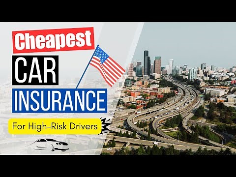 Top 5 Cheapest Car Insurance Companies 🚗💰 for High-Risk Drivers USA 🇺🇸 (2025 Update!)
