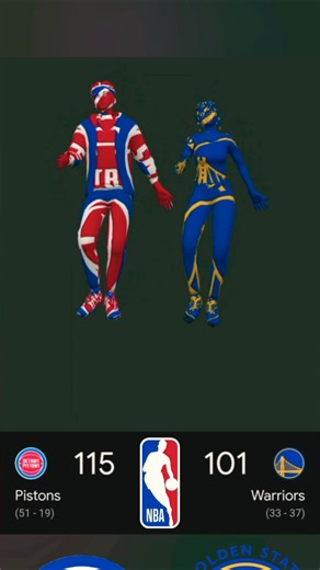 NBA winner - Detroid Pistons - nba animation #nba #dance #animation