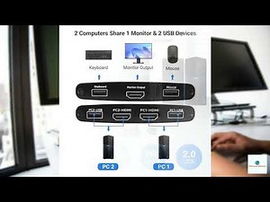 Review - DGODRT HDMI KVM Switch 2 Port 4K@60Hz HDMI USB Switch for 2 PCs Share 1 HD Monit