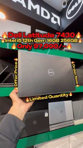 HF Laptops on Instagram: "🔥Dell Latitude 7430 12th Gen 14-inch Touch🔥 🔥Only 97,000/-🔥 🔥Core i5 16/256GB | Cores 10 | Cache 12MB🔥 🔥Face ID With fingerprint🔥 HF Laptops Price List: https://hf-store.pk/hf-laptops-price-list/ Why HF Laptops? (Short details): 🟢 30 Days Check Warranty. 🟢 7 Days Replacement Backup. 🟢 Life Time Money Back Guarantee for Genuine Parts. 🟢 Delivery Available Nationwide with Best Policies. 🟢 Life Time After Sales Service. 🟢 100% Positive Feedbacks. Visit HF Lap