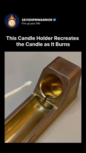 Evolution • Nature • Science on Instagram: "As the candle melts, gravity and surface tension guide the liquid wax into a specially designed holder. The wax cools and solidifies in a controlled shape, forming a new candle while the original continues to burn. This clever design turns a simple process into a self-renewing cycle. A beautiful example of physics, material behavior, and thoughtful design working together. #DesignInnovation #PhysicsInAction #CandleScience #materialbehavior"