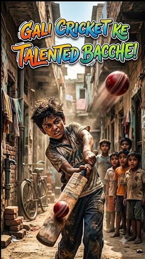 Gali Cricket Ke Chhote Superstars 🤯🏏 | Future Cricket Stars l #shorts #cricket