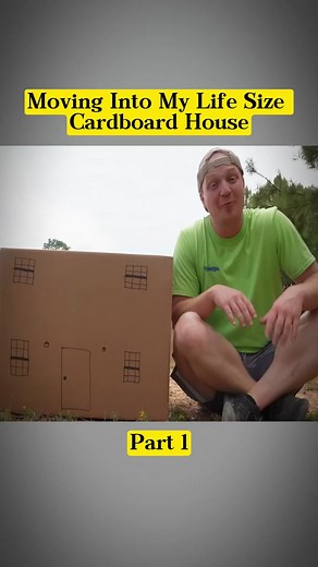 Moving Into My Life Size Cardboard House - Part 1 #moving #cardboard #house #legohouse #unspeakable #fyp #mustwatch