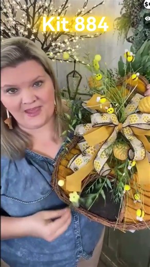 DIY Beehive Door Hanger Kit | Bee-Themed Front Door Decor Tutorial