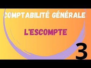 exercice comptabilité générale 2 ( Escompte)