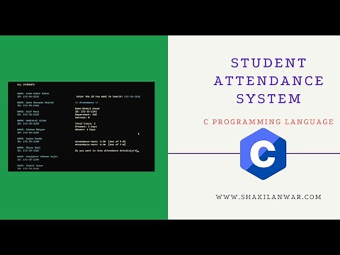 Student Attendance Management System project using C 💻💻