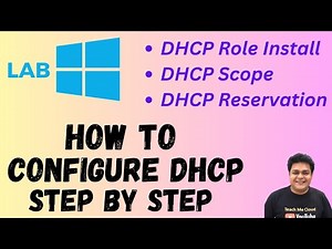 How to configure DHCP service step by step guide ! DHCP Scope Lab , DHCP Reservation !