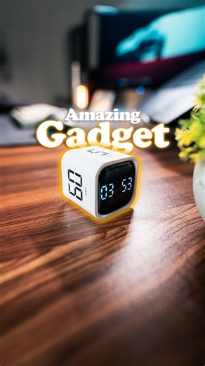 Comment: "pomodoro", and I'll DM the link to you! This insane cube timer is so useful! Definitely a must have for your desk setup. Like and follow for more! . . . . . . . . . . #crazygadgets #gadgets #pomodorocube #trendingreels #techreels | Anubhav Roy