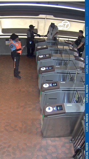 Metro has released video of the man who got his foot stuck while fare-evading on Sunday, October 5, at the Dupont Circle Metro station. WATCH HERE: https://bit.ly/4nNRy5F | 7News DC