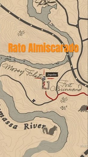 Local de Rato Almiscarado RDR2