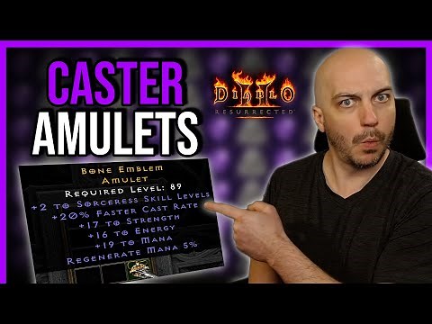 Crafting 100 Times for GODLY Caster Amulets!!! - Diablo 2 Resurrected