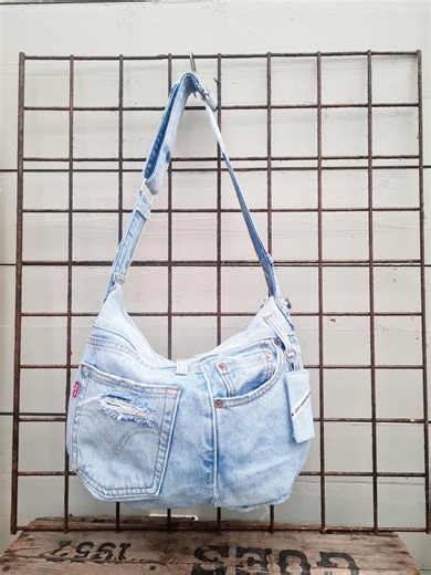 Small Denim Hobo Bag, Shoulder Purse - Etsy