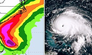 Hurricane Dorian: Plane flies directly through eye of storm