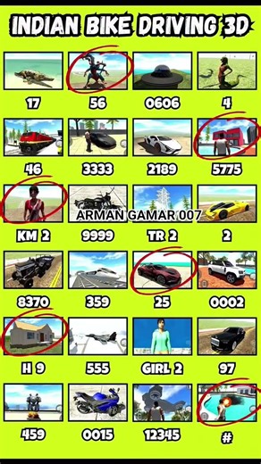 TOP SECRET💥 VIP CHEAT CODE 💯 UNLOCK INDIAN BIKE DRIVER 3D #shorts #viral #gaming