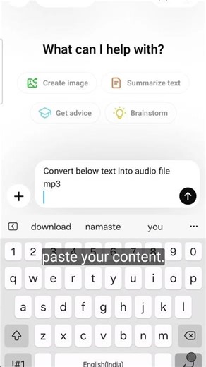 Convert Text into Audio Mp3 file using chatgpt AI. #ai #chatgpt #prompt