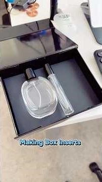 Making Box Inserts for Perfume Bottles #smallbusiness