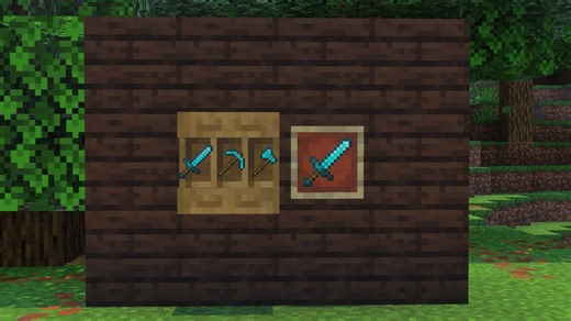 New shelf block might reduce the use of item frames in Minecraft