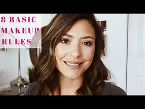 How to 8 Basic Makeup Rules for beginners/