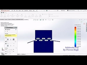 Embossing Non Linear 2D Simulation Study in Solidworks | Nonlinear Stress Analysis in Solidworks