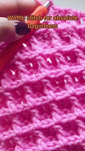 Waffle Stitch Crochet Tutorial for Beginners